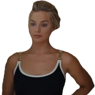 🙎‍♀️ женщина, портрет, блондинка, купальник telegram sticker