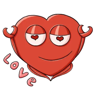 🤨 love 心, 爱, 卡通, 喜爱, 快乐, 可爱, 浪漫 telegram sticker