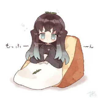 ☁️ Muichiro Tokito Demon Slayer もっふり〜〜ん Chibi, Anime, Carino, Kawaii, Torta, Manga whatsapp sticker
