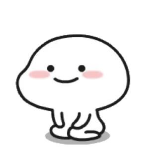 ☁ süß, Blob, Cartoon, Figur, kawaii, lächeln telegram sticker