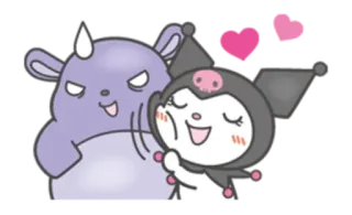 🥰 Kuromi Cartoon, Schattig, Sanrio, Personages, Anime telegram sticker