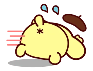 😥 mono, dibujos animados, perro, trasero, asterisco whatsapp sticker