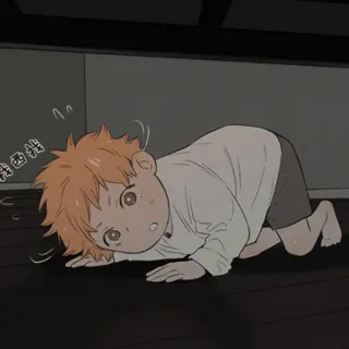 🐾 我在找 bebê, anime, fofo, mangá, cabelo laranja, criança telegram sticker