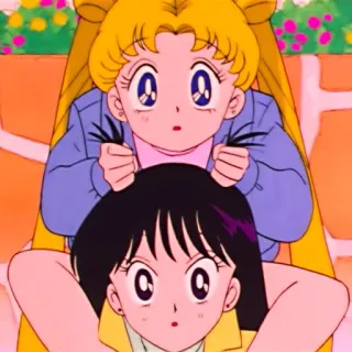 🌙 Sailor Moon Anime, Cartoon, Vrienden, Schattig, Sailor Moon telegram sticker