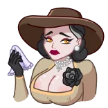 😭 Lady Dimitrescu Resident Evil Village Lady Dimitrescu, Resident Evil, Jeu vidéo, Personnage telegram sticker