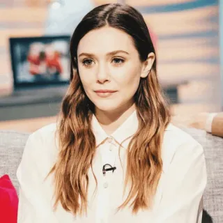 ☁️ Elizabeth Olsen actress, celebrity, portrait, woman, elizabeth olsen telegram sticker