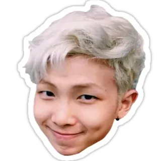 ☺️ RM RM, BTS, K-pop, musica, cantante, celebrità telegram sticker