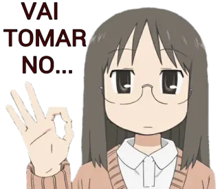 👌 VAI TOMAR NO... Anime, Ragazza, Gesto, Insultante, Umorismo telegram sticker