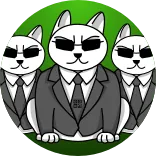 😎 SR 04 cat, suit, sunglasses, agent, security telegram sticker