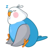 Blue Bird | @Premium_Emojis_Telegram × @TgSticker telegram emojis 😴
