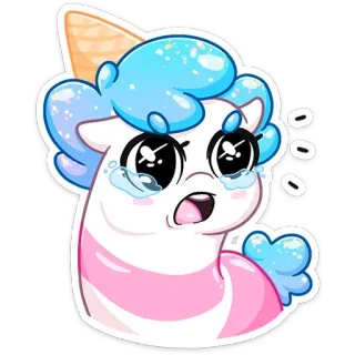 Мороженко @stickernayaa whatsapp stickers