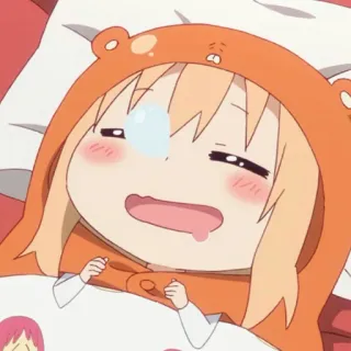 🍣 Anime, Lindo, Adormilado, Agotado, Personaje, Dibujos animados, Relajación telegram sticker