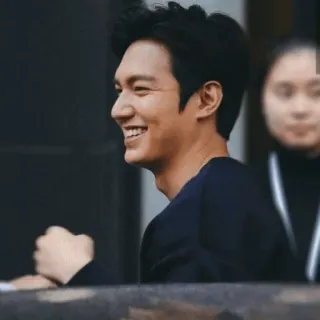 😂 Lee Min-ho aktor, koreański, celebryta, uśmiech telegram sticker