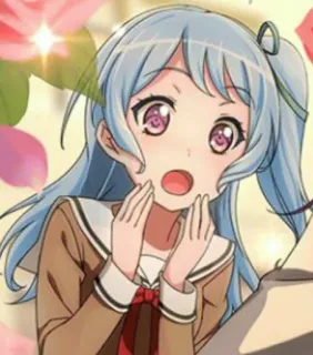 😱 anime, girl, school uniform, cute, cartoon telegram sticker