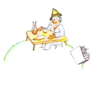 👑 bebiendo, alcohol, hombre, botellas telegram sticker