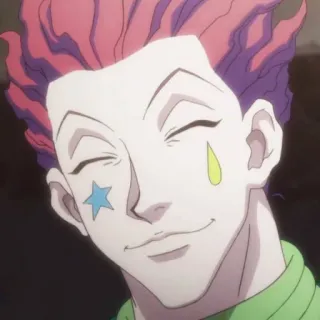 😊 Hisoka Hunter x Hunter Anime, Payaso, Villano, HunterxHunter, Hisoka whatsapp sticker