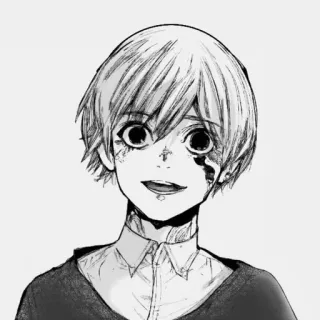 🌟 Juuzou Suzuya Tokyo Ghoul Anime, Manga, Chico, Sonrisa, Puntadas telegram sticker
