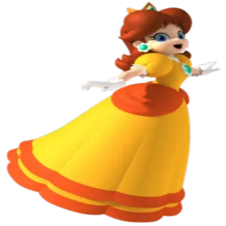 👱 Daisy princesa, margarida, mario, nintendo, jogo, personagem telegram sticker