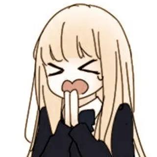 🦊 Anime, Cartoon, Schattig, Personage, Meisje, Kawaii, Manga telegram sticker