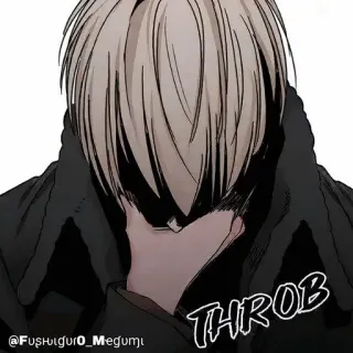 🍫 THROB palpitar, anime, mangá, emo, emocional, chateado whatsapp sticker