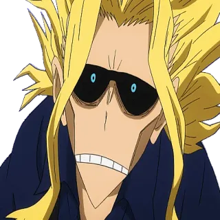 😳 All Might My Hero Academia anime, superhero, manga, hero telegram sticker