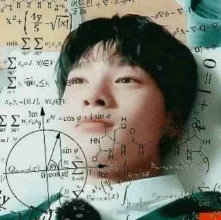 🤯 matemática, ciência, raciocínio, educação, fórmulas telegram sticker