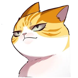 🙂 kucing, menyeringai, hewan, hewan peliharaan telegram sticker