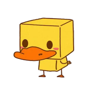 🐤 duck, cartoon, animal, cute, illustration telegram sticker