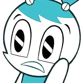 😱 Jenny Wakeman My Life as a Teenage Robot animé, dessin animé, robot, robot ado, Jenny Wakeman telegram sticker