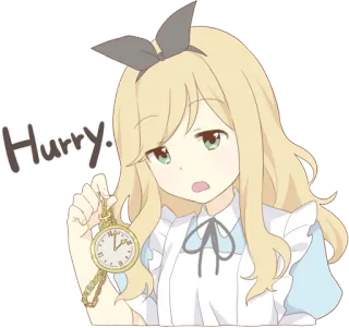 🐰 Hurry. Anime, Pressa, Assistir, Relógio, Mangá, Urgente telegram sticker