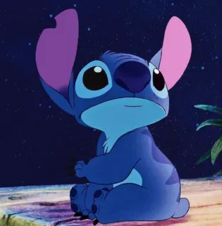 🌝 Stitch Lilo & Stitch Стич, Лило и Стич, Дисней, Мультфильм, Инопланетянин, Милый telegram sticker