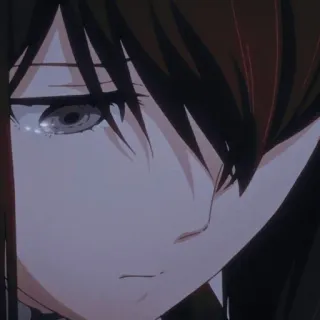 ✨ Anime, Fille, Triste, Manga, Personnage, Portrait telegram sticker