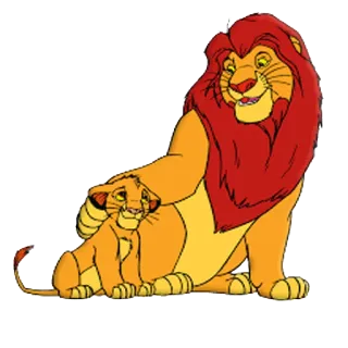 🦁 Simba The Lion King Simba, Il Re Leone, Disney, Film d'animazione, Leone, Personaggi whatsapp sticker