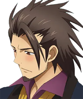 😳 Anime, Uomo, Espressione facciale, Personaggio maschile whatsapp sticker