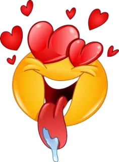 🤤 Emoji, Herzen, Liebe, Ausdruck, Smiley, Emotion telegram sticker