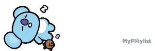 🔹 KOYA BT21 BT21, KOYA, character, cute, sticker, sleepy whatsapp sticker