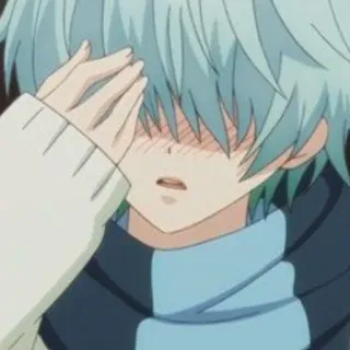 📌 Anime, Junge, Erröten, Charakter, Verlegen telegram sticker