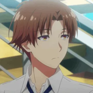 🎲 Ayanokoji Classroom of the Elite Anime, Sério, Escola, Ayanokoji, Sala de aula, Elite whatsapp sticker