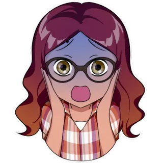 😱 Alya Césaire Miraculous: Tales of Ladybug & Cat Noir kartun, animasi, perempuan, karakter, takut, Miraculous Ladybug whatsapp sticker