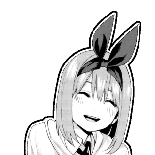 😄 Yotsuba Nakano The Quintessential Quintuplets Anime, Manga, Gadis, Senyum, Kartun, Ceria, Yotsuba, Nakano whatsapp sticker