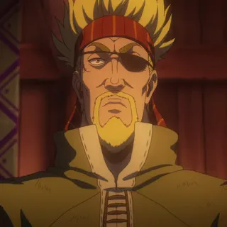 🏹 Askeladd Vinland Saga Anime, Viking, Guerrier, Pirate telegram sticker