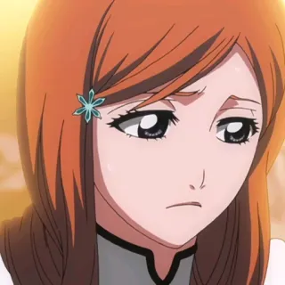 😓 Orihime Inoue Bleach anime, orihime inoue, bleach, character telegram sticker