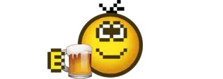 🍺 E bier, emoji, getränk, alkohol, verpixelt telegram sticker