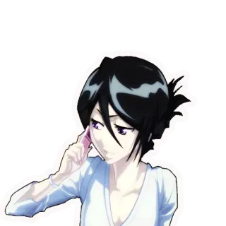👧 Rukia Kuchiki Bleach Anime, Mangá, Bleach, Rukia Kuchiki, Personagem, Telefone telegram sticker