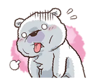😪 gấu, emoji, nhãn dán, cử chỉ thô tục, hài hước whatsapp sticker