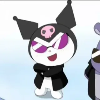 😎 Kuromi Kuromi, Sanrio, anime, desenho animado, personagem, fofo whatsapp sticker