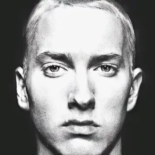 🖕 Eminem Eminem, 说唱歌手, 音乐, 肖像 telegram sticker