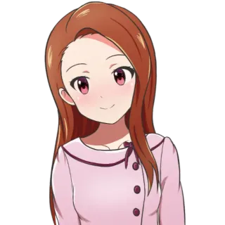😊 Anime, Gadis, Wanita, Kartun, Senyum telegram sticker