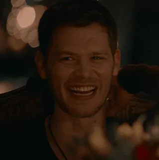 🧁 Klaus Mikaelson The Vampire Diaries man, smiling, portrait, actor telegram sticker
