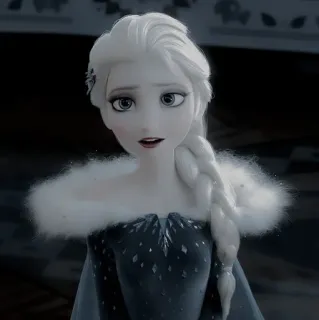 🌨 Elsa Frozen Elsa, La Reine des Neiges, Disney, Princesse, Glace, Reine telegram sticker